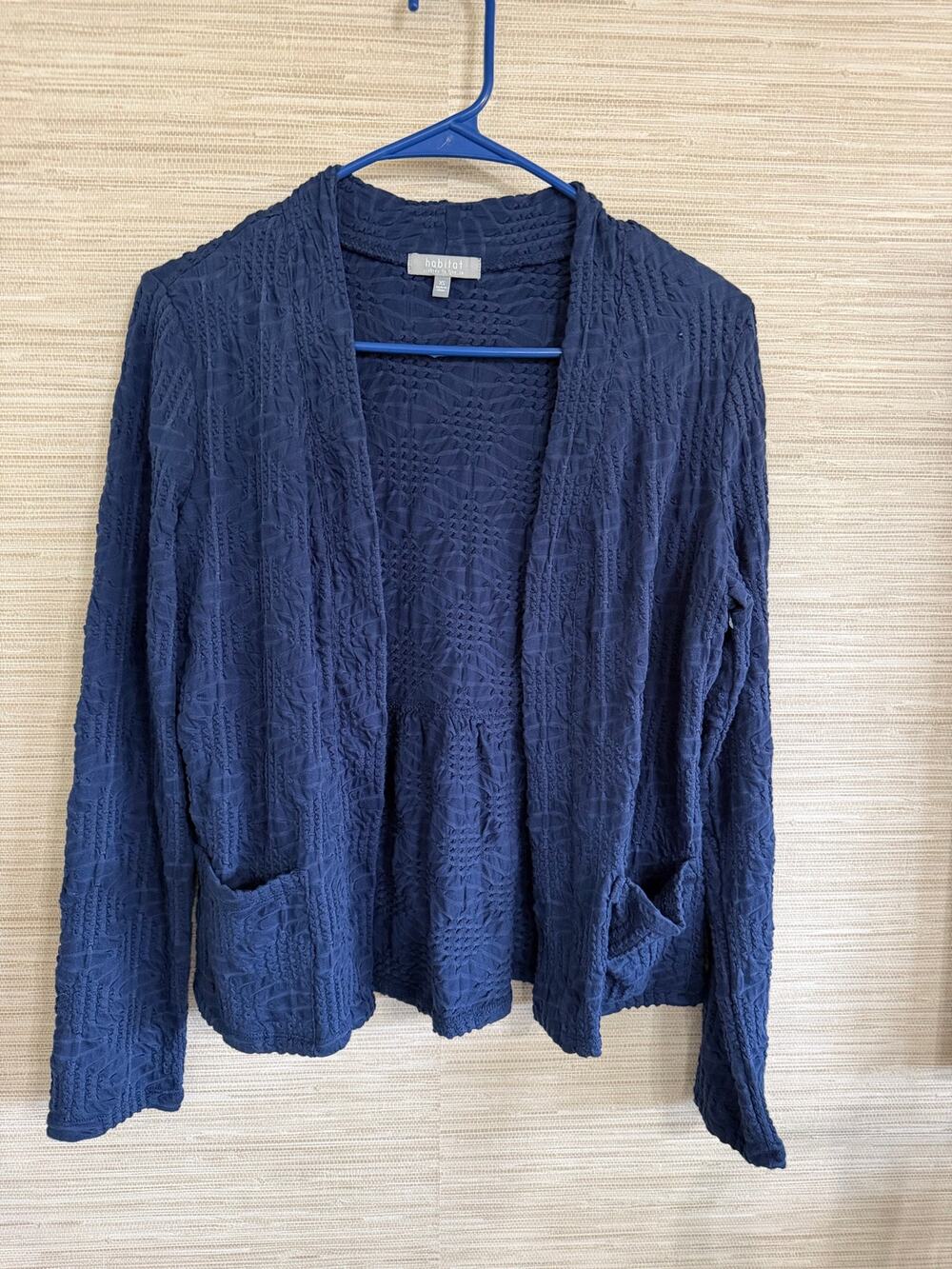 Habitat Women's Navy Blue Open front cardigan size XS